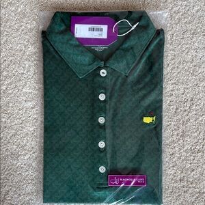 Masters Magnolia Lane Women’s Green Polo Tank- NWT size Lg